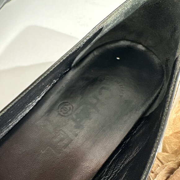 Chanel Black Leather Ballet Flats w/CC Logo Size 36 - Picture 7 of 8